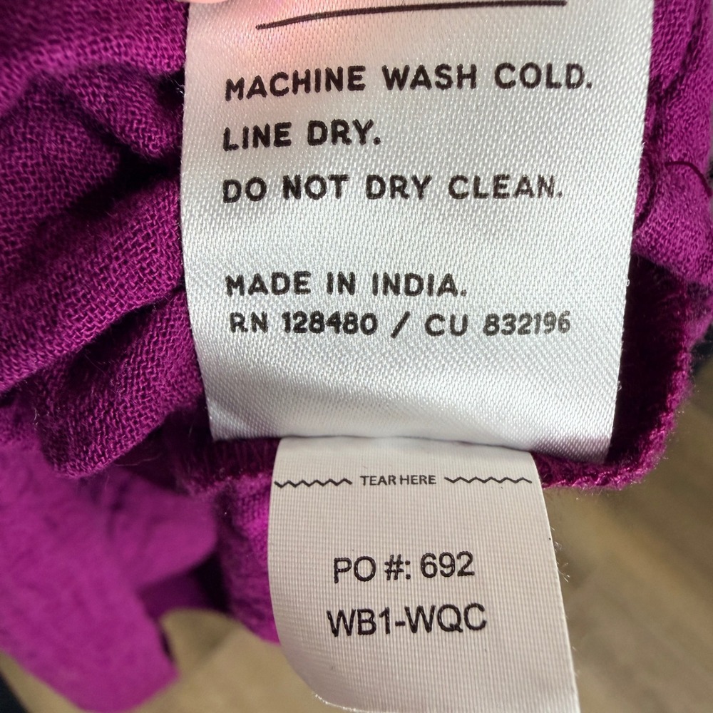 Pact Coastal Double Gauze Cami Maxi Dress Sangria Purple Medium WB1-WQC - Picture 13 of 13